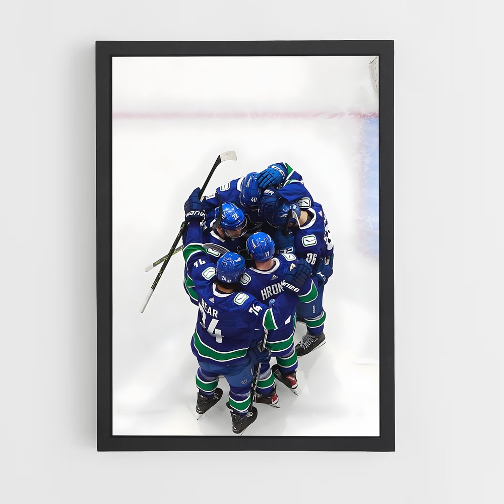 Poster Victoire Collective – affiche Hockey sur glace (vue 2)